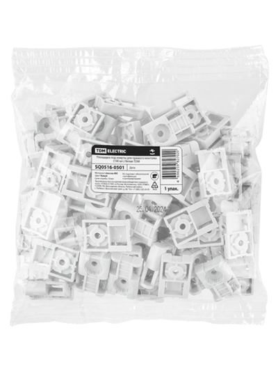 Площадка под хомуты для прямого монтажа (100 шт.) белая TDM