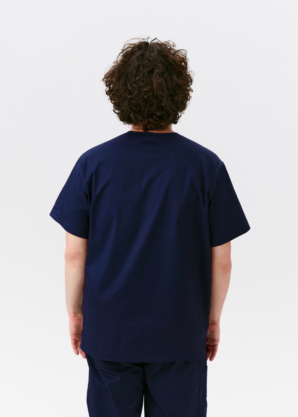 Топ медицинский унисекс Ред Бейс, нэви хлопок