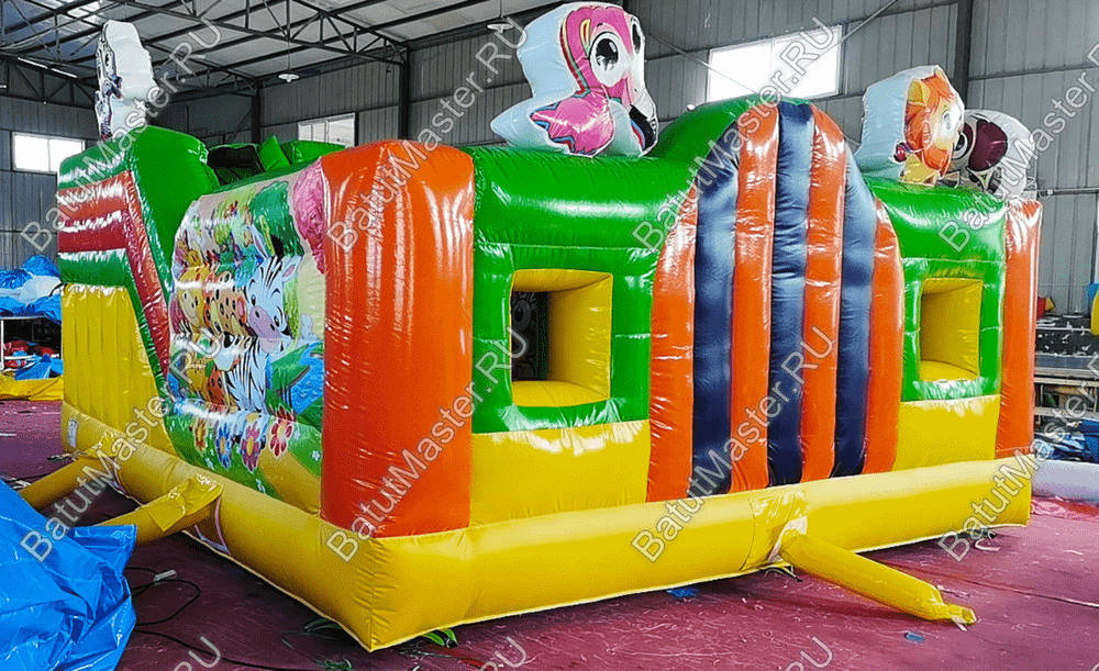 Коммерческий батут "Добрые зверята", 5*5*2.8 м