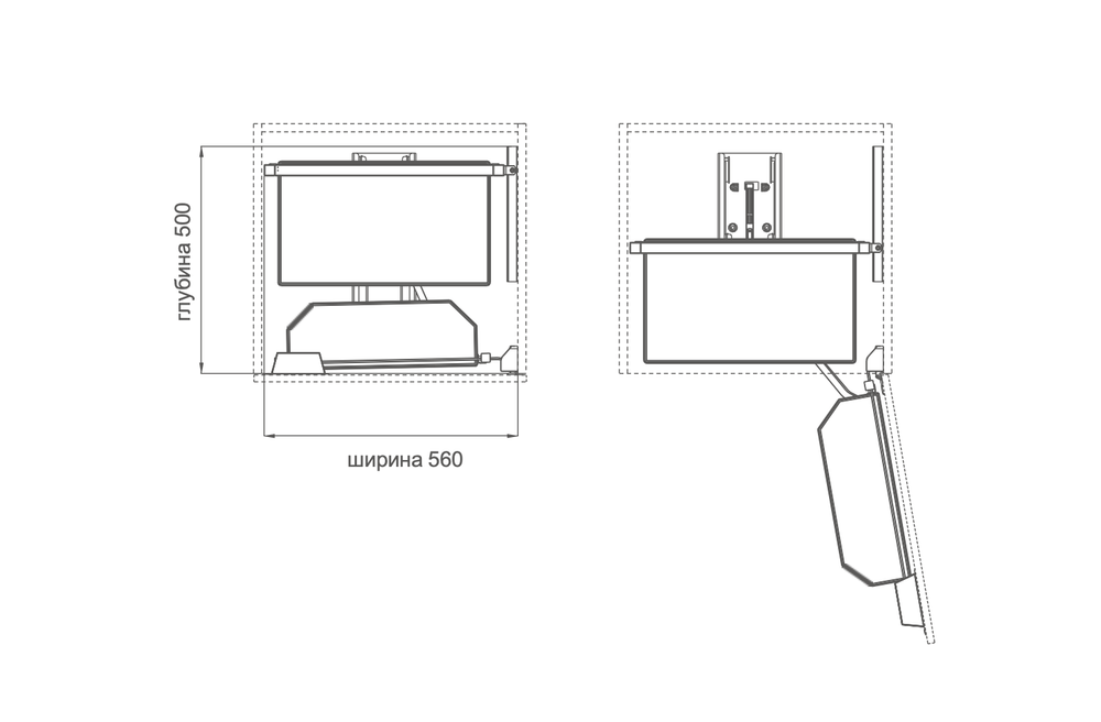 Поворотный выдвижной модуль SHEARER