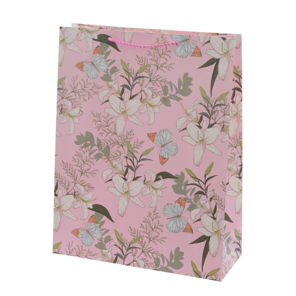 GAEM Пакет подарочный L (бумага 210г/м2, блок микс 12шт), L31 W12 H40 см, 4в.