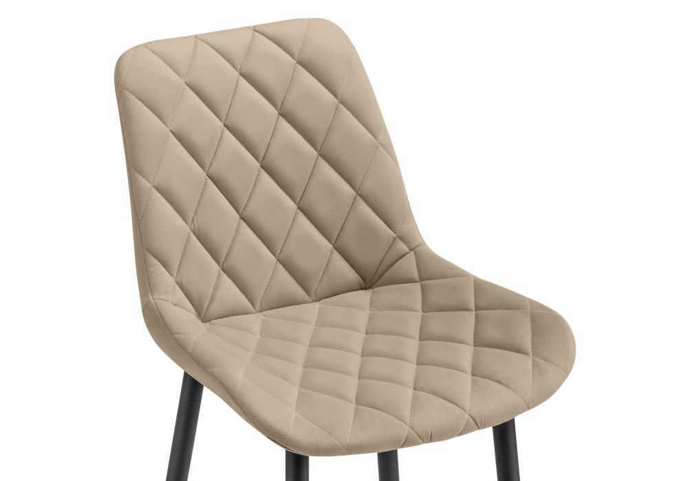 Полубарный стул Баодин Б/К бежевый / черный