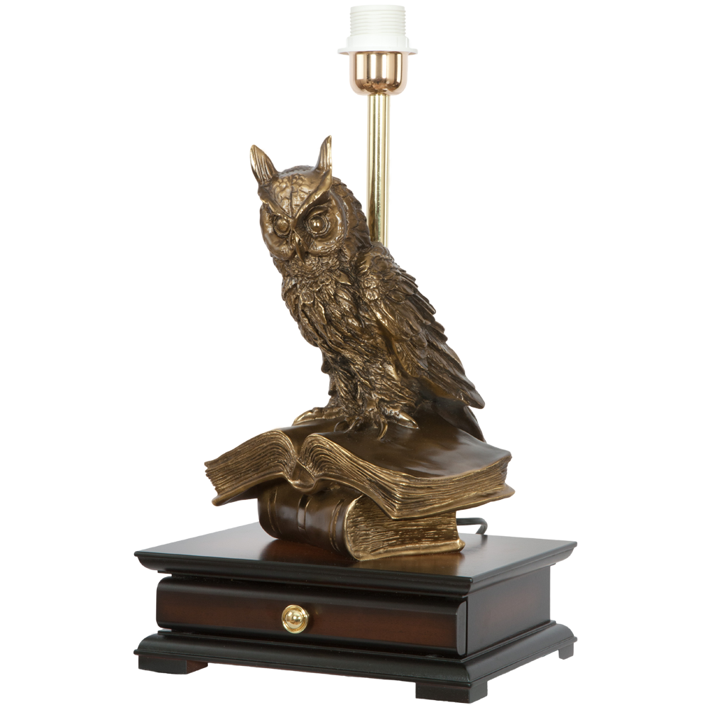 Настольная лампа с бюро Ученый Филин Тюссо Капучино