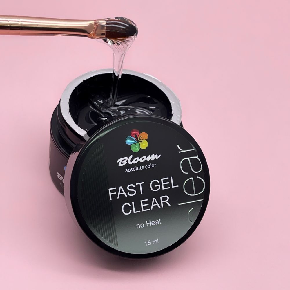 Bloom Fast Gel Clear - Гель для наращивания прозрачный, 15