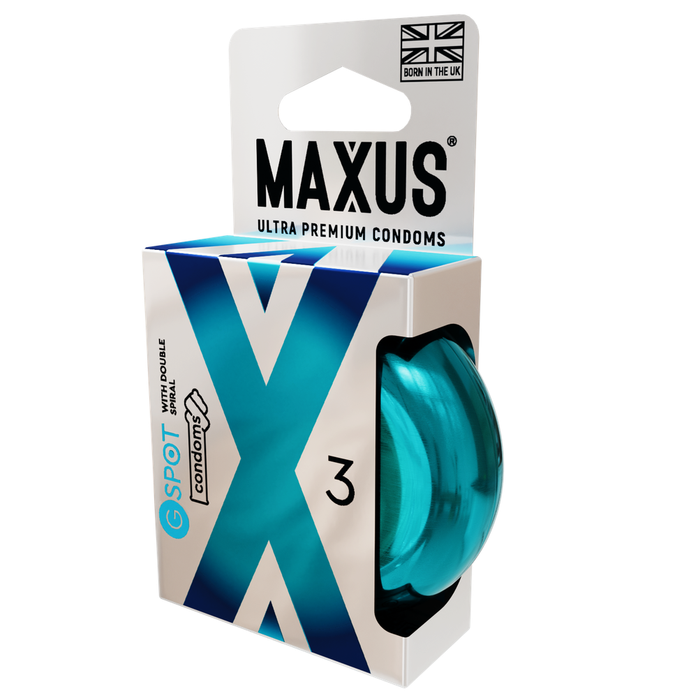 Презервативы MAXUS G spot, двойная спираль, 3 шт
