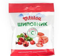 Леденцы Vitalor Шиповник с витамином С, 60 г