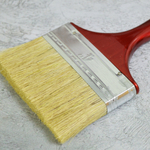 Кисть плоская 4" 100мм, искусственная щетина, деревянная лакированная ручка