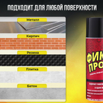 Жидкая резина-клей-герметик 450мл "Фикс Про 3в1", цвет черный