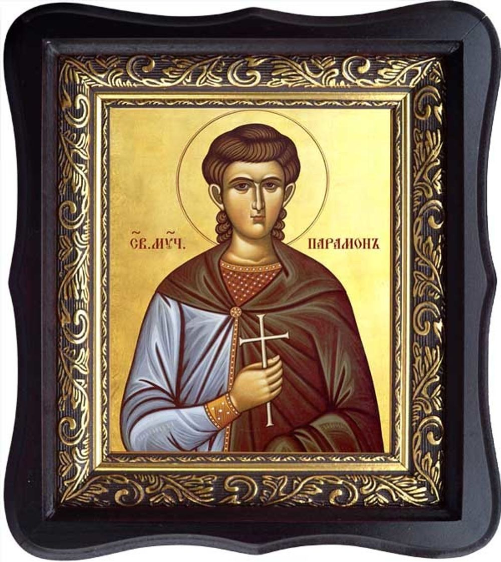 Парамон Вифинский мученик. Икона на холсте в киоте