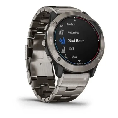 Смарт-часы Garmin Quatix 6x Solar титановый с титановым браслетом 010-02157-31