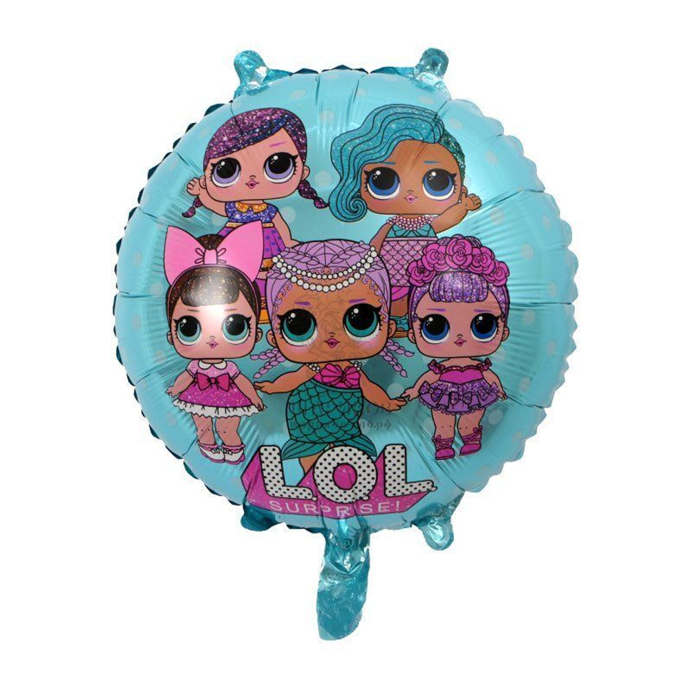 К 18" Круг Куклы голубой