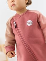 Комбинезон-косуха Колор блок "Пепельная роза" утепленный 0+