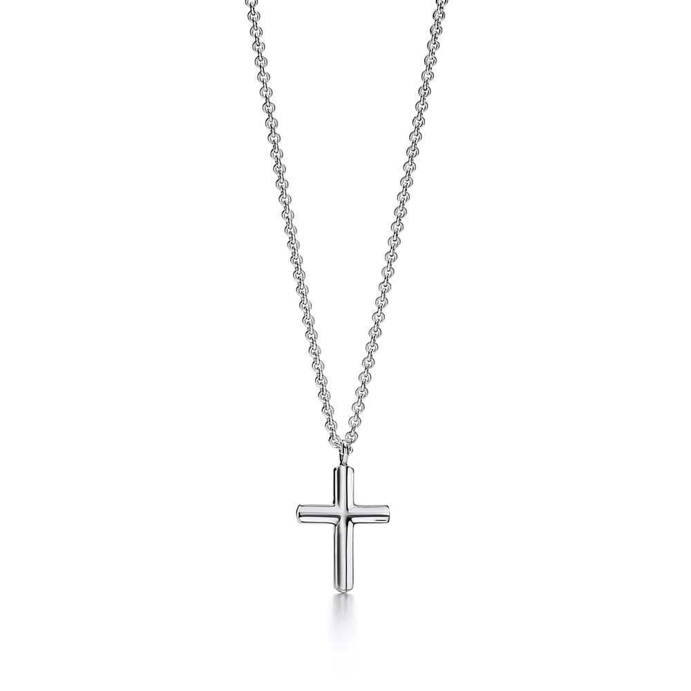 Крест из серебра, Tiffany💠Concave cross