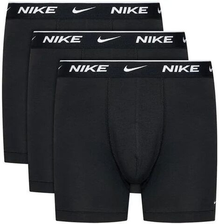 Боксерки теннисные Nike Everyday Cotton Stretch Boxer Brief 3P - Black