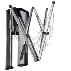 Сушилка для белья Brabantia Wallfix нержавеющая сталь вид спереди