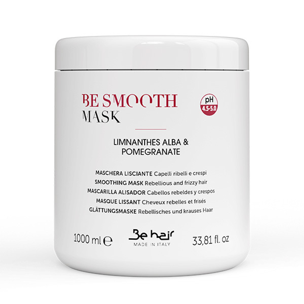 Разглаживающая маска для непослушных волос Be Hair Smooth Mask Rebellious & Frizzy 1000мл
