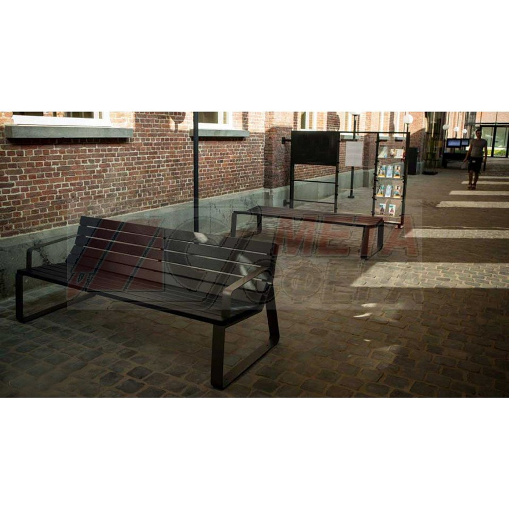 Скамейка Брюссель Line с подлокотниками