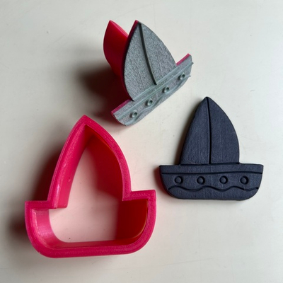 Штамп с вырубкой «Парусник»