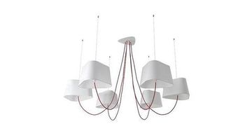 DesignHeure Lu6mnb — Потолочный светильник Lustre 6 abat-jour Moyen Nuage