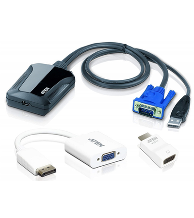 Квм переключатель ATEN Laptop USB KVM Console Crash Cart AdapterVC925 kit