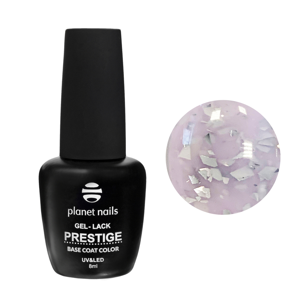 Planet Nails Камуфлирующая база BASE POTAL 914 Silver, 8мл