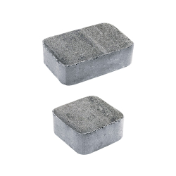 Тротуарная плитка КЛАССИКО - Искусственный камень Шунгит, комплект из 2 видов плит