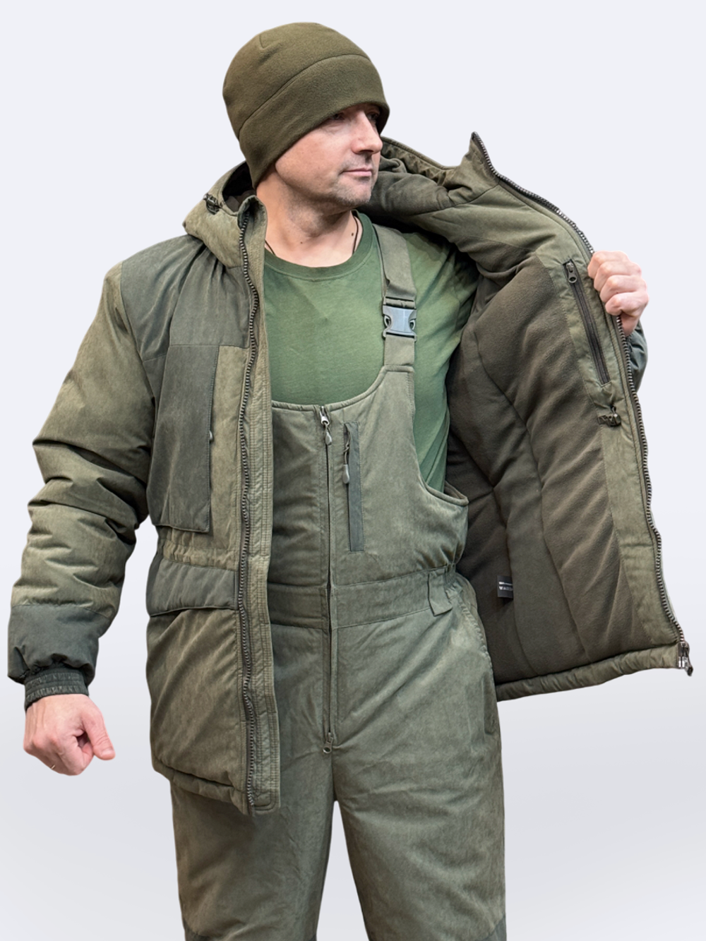 Зимний костюм Taygerr Егерь –45 °C, хаки, Алова Канада