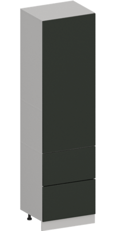 Кухня Модуль ШП2Я 600М Белый / Насыщенно-зеленый