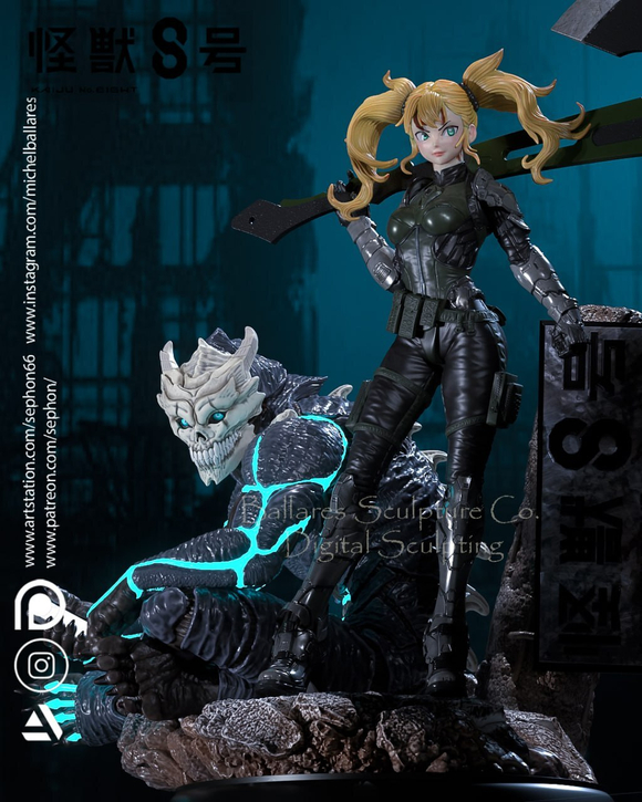 Кафка Хибино & Кикору Синомия Кайдзю номер восемь Фигурка