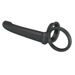 Черная насадка для двойного проникновения Moses