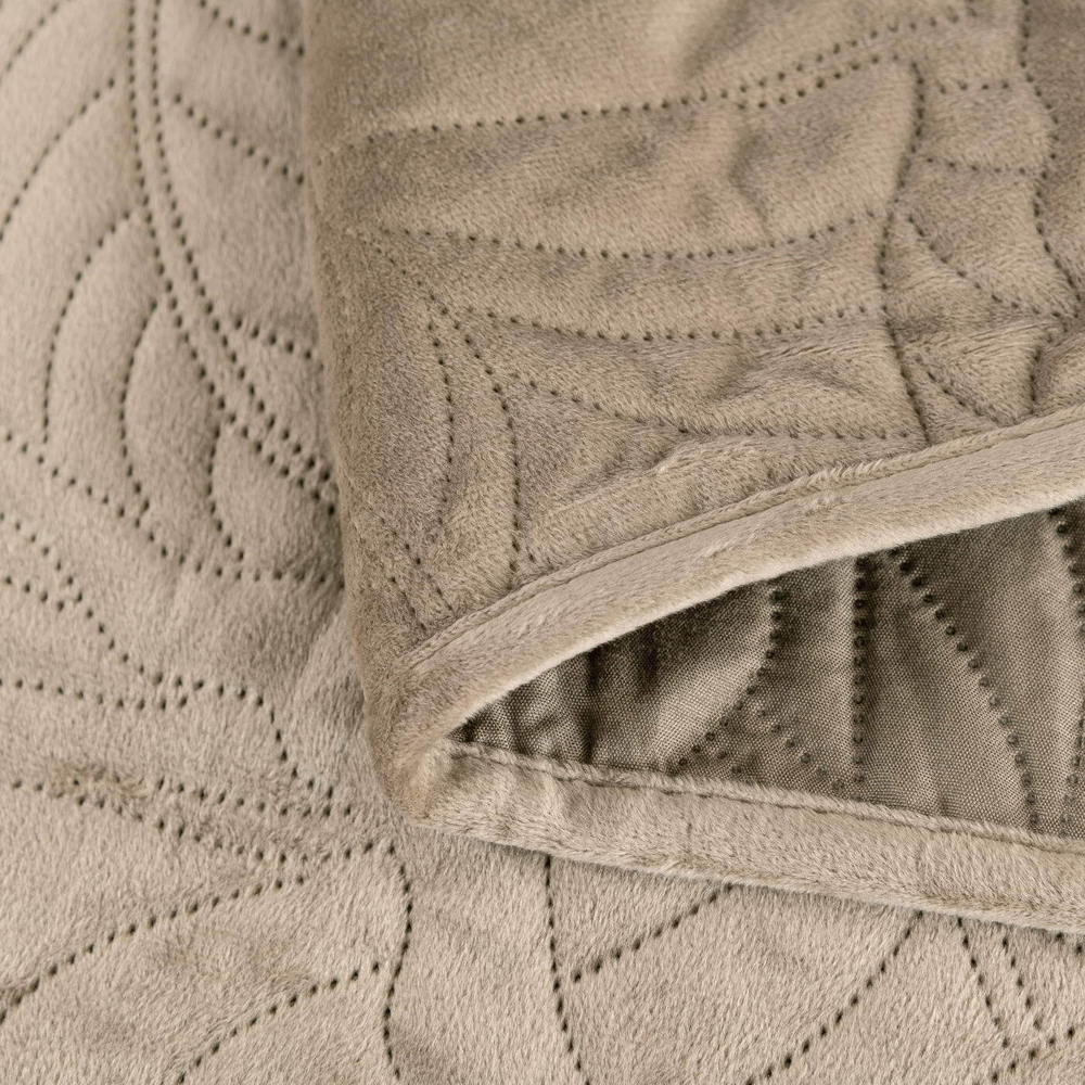 Покрывало 160х220 и наволочка 50х70 Sofi De MarkO Мелисса капучино