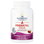 Nordic Naturals, пренатальная ДГК, клубничный вкус, 90 капсул