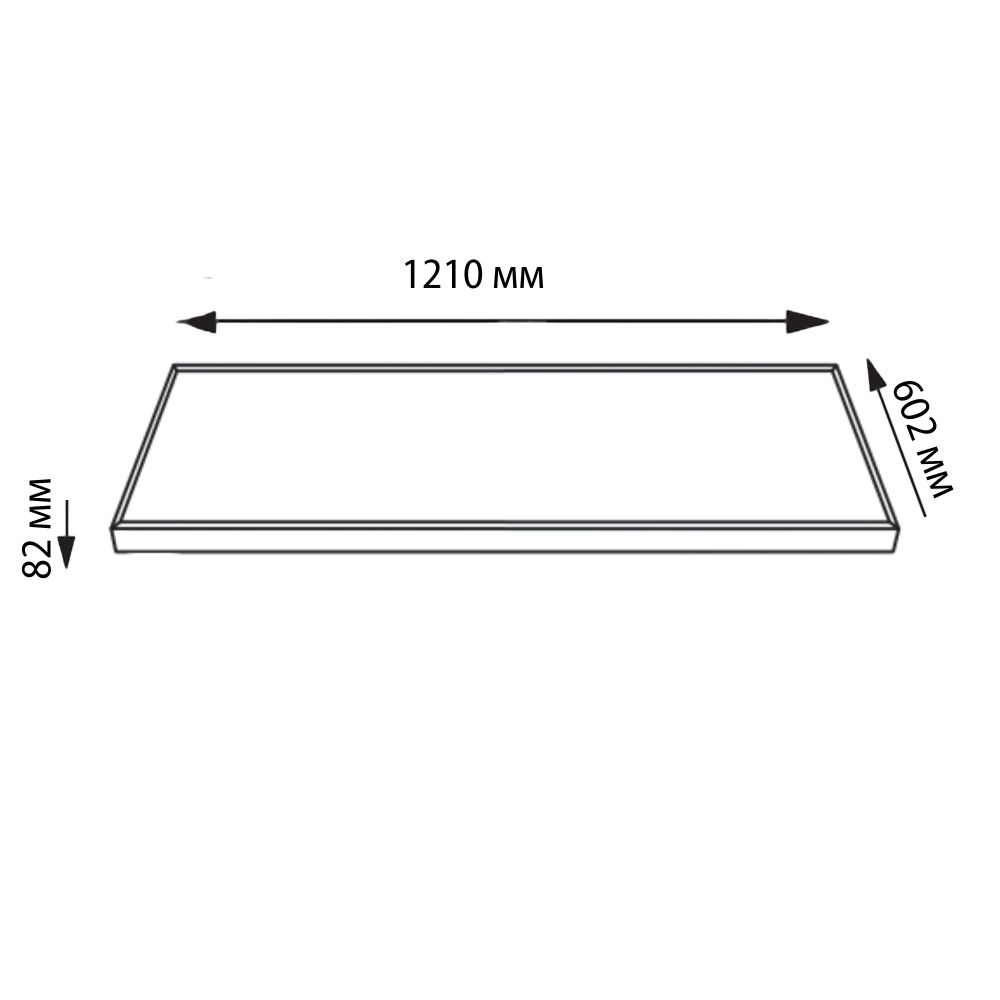 ULP-60120 72W-4000К IP40 UNIVERSAL WHITE Светильник светодиодный потолочный универсальный. Белый свет 4000K. 10300Лм. Корпус белый. В комплекте с и-п. ТМ Uniel.