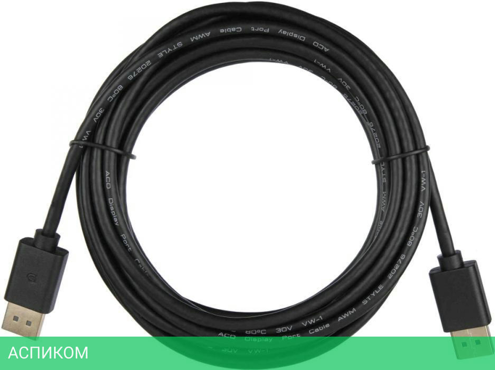 Кабель ACD DisplayPort - DisplayPort ACD-DDPM2-10M (10м, черный)