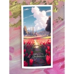 Открытка Евро «С Праздником! (поле тюльпанов)»