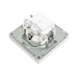 ArtGallery Белый Розетка с заземлением со шторками, 16А, механизм, быстрозажим. клем. GAL000145S