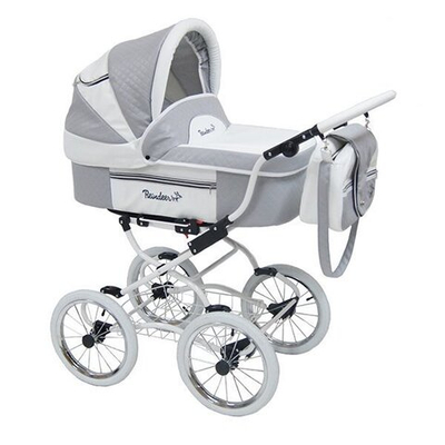 Детская коляска Reindeer Prestige Lily 3 в 1 с конвертом (серый)