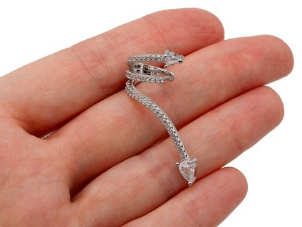 Кафф "Змейки" 36мм, со стразами