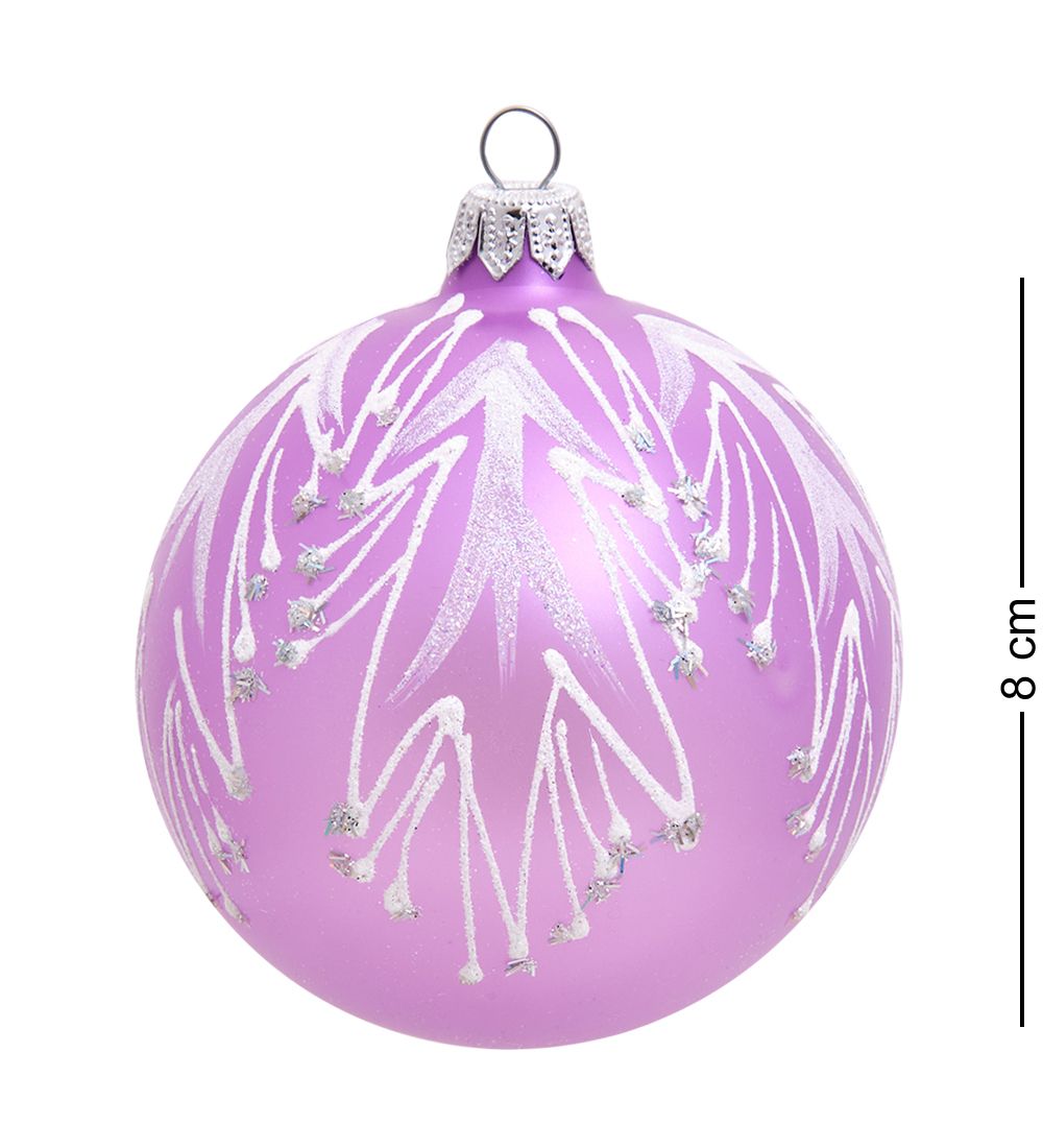 Элита НФШ-1239/2 Ел. украшение Шар «Морозная ветка» 85 мм