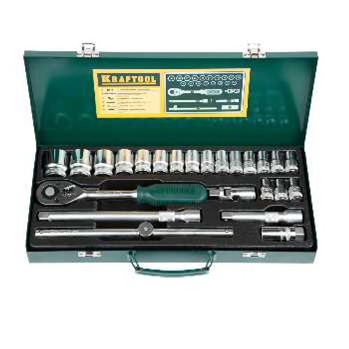 Набор торцовых головок 1/2", 24 предмета KRAFTOOL, 27892-H24_z01