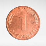 Germany, 1 Pfennig, 1979, (Karlsruhe Mint - "G"), VF