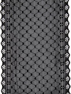 03-279 ОПТ Кружево эластичное 15,5 см, сеточка, черный 170