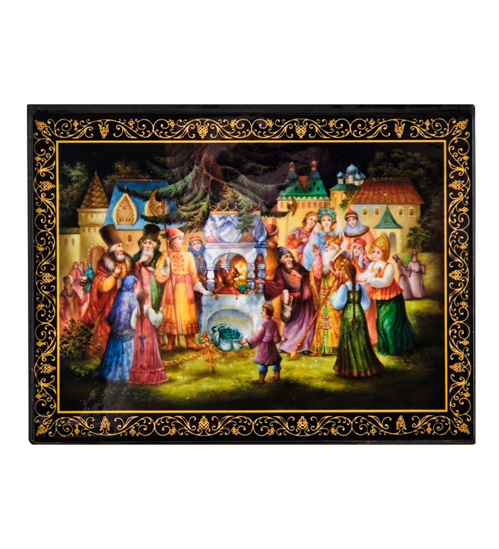 Народные промыслы ШК-11/13-J Шкатулка в технике декупаж (8х10х4)