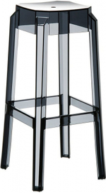 Табурет прозрачный барный Siesta Contract Fox 75, черный