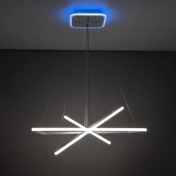 Citilux Неон Смарт CL731AK110E Умная подвесная люстра Белая