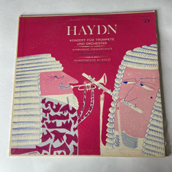 Винтажная виниловая пластинка LP Haydn Гайдн, Симфония Symphonie Concertante Pour Hautbois, Basson, Violon, Violoncelle Et Orchestre, Op. 84 (Германия 1959)