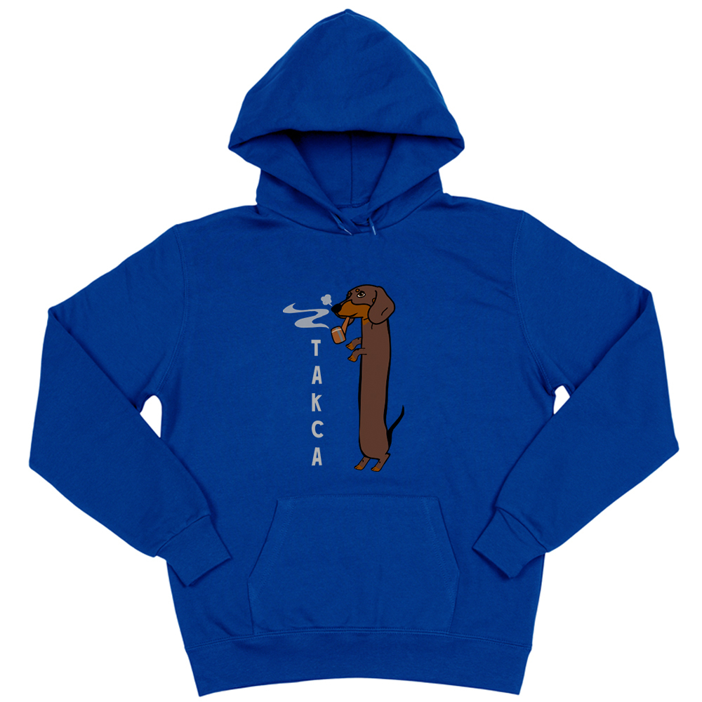 Толстовка "Такса курит"