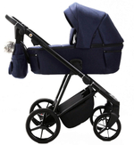 Детская коляска Adamex Vasco 3 в 1 V-TK67 LUX (СИНИЙ)