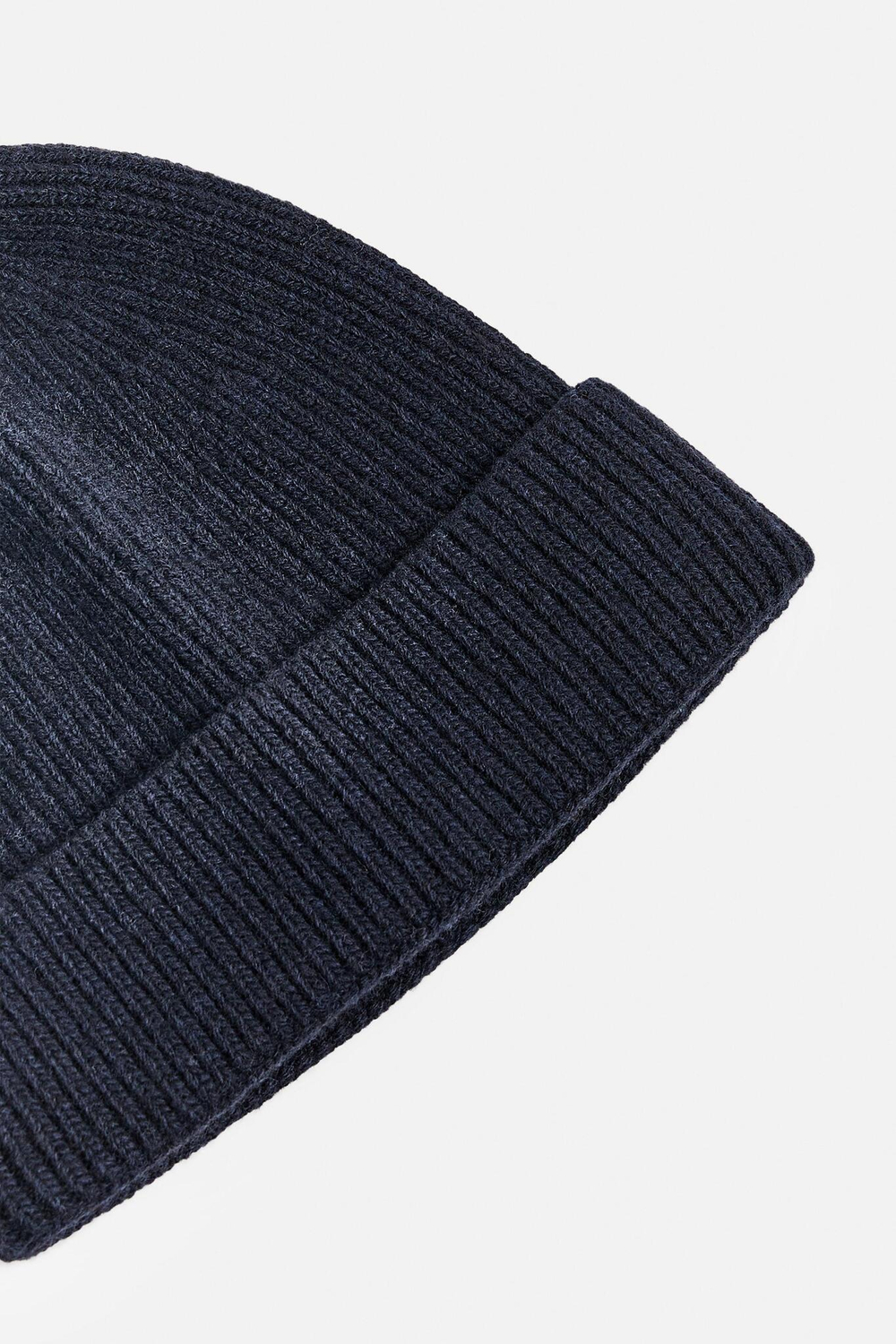 ZARA ШЕРСТЯНАЯ ШАПКА БИНИ, ТЕМНО-СИНИЙ