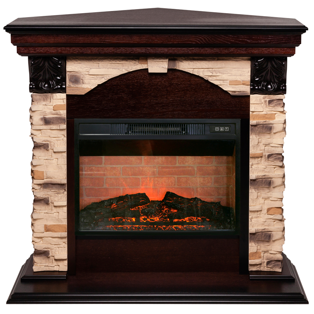 Каминокомплект Real Flame Dublin Corner Rock AO с очагом Irvine 24 (угловой)
